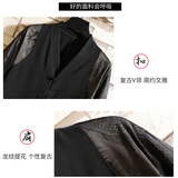 新中式风夏款拼接盘扣宽松汉服唐装短袖T恤A087-1-YM951-P55，男装T恤，电商A087-1