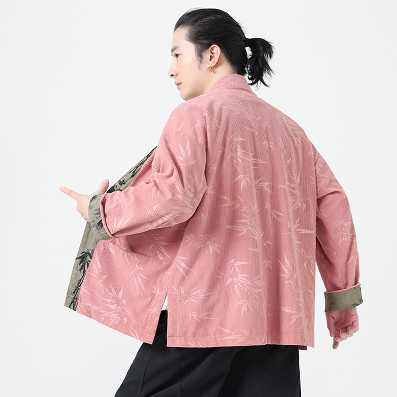 2025新中式风夹克刺绣外套复古中式唐装男A087-1-JK767P125,男装夹克,电商A087-1