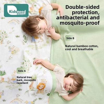 柯斯德尼婴儿盖毯空调被新生儿专用纱布竹棉冰丝小毯子宝宝夏凉被