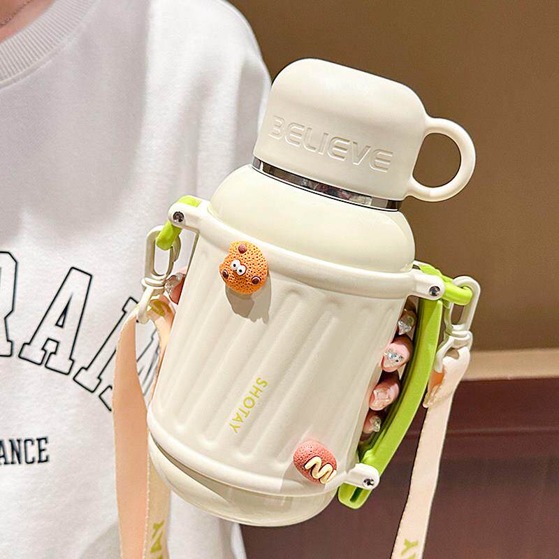 大容量保温杯女生高颜值316不锈钢水杯2025新款简约杯子可携式水