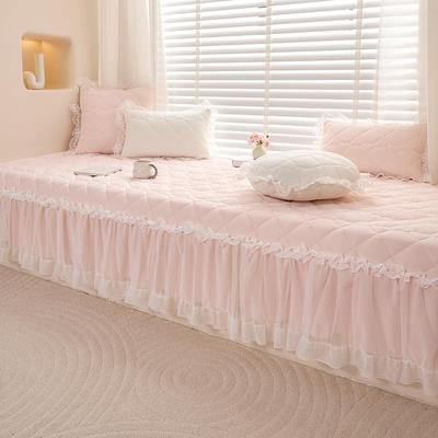 夏季飘窗垫窗台垫防滑四季通用蕾丝公主风加厚阳台垫子榻榻米定制