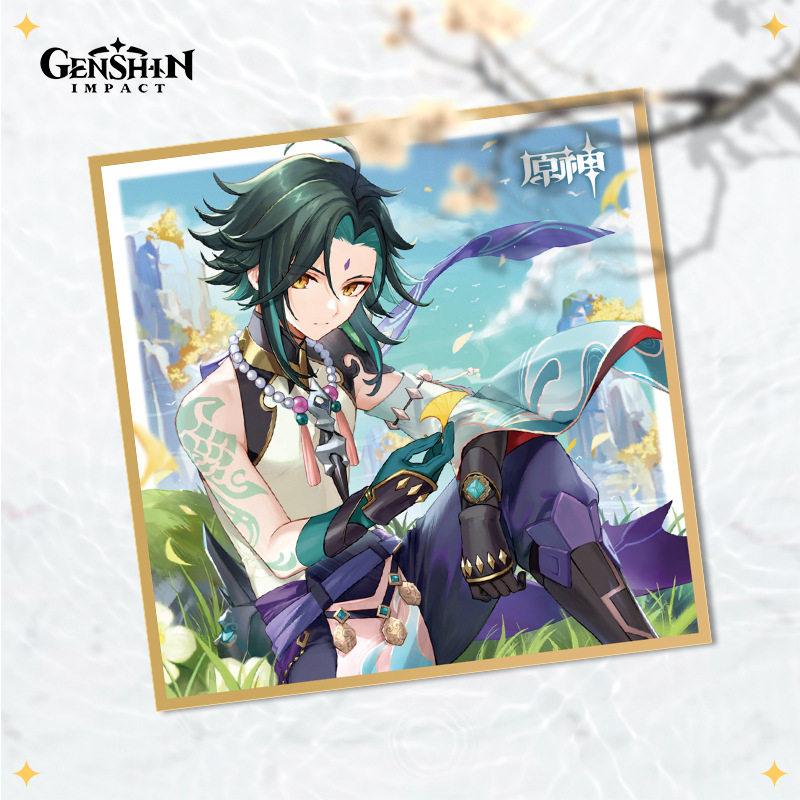 原神散兵周边游戏二次元流浪者提纳里钟离艾尔海森色纸收藏卡礼物