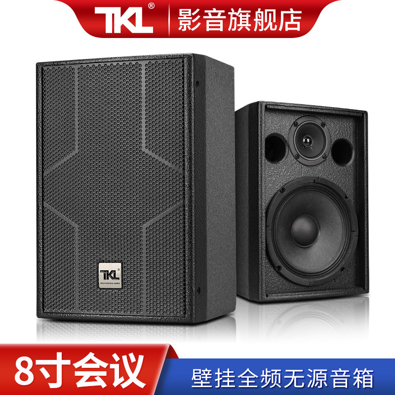 TKL H08会议音箱8寸全频吊装壁挂式家庭影院K歌学校教室无源音响