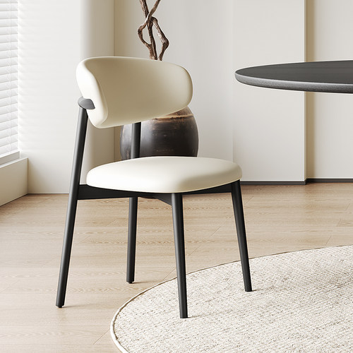 实木餐桌椅软包靠背餐椅