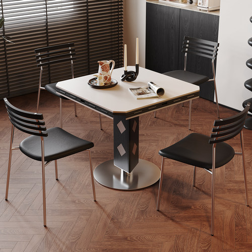 奥古斯特1米长方形伸缩餐桌