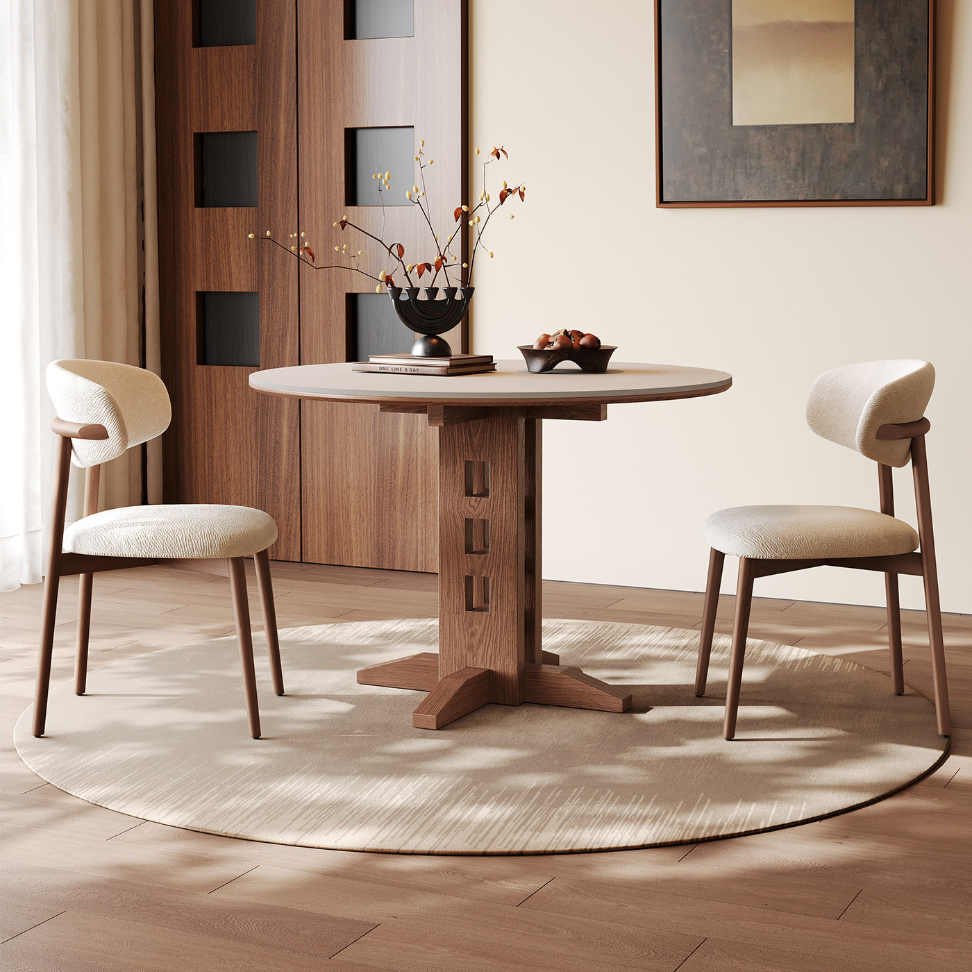 奥古斯特中古风包豪斯圆桌