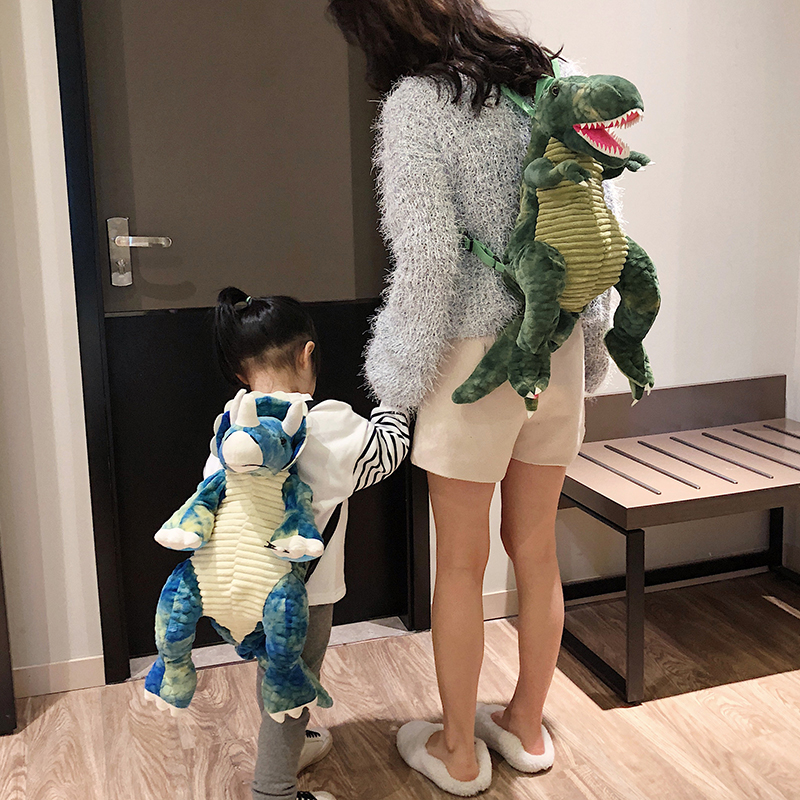 New Fashion parent-child Creative 3D Dinosaur Backpack Cute