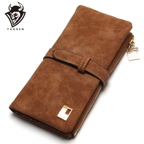 Wallet Women's Long Design Purse Two Fold More Color Clutch