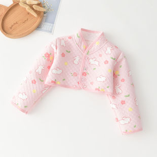 秋冬纯棉婴儿小孩护肩膀儿童护肩宝宝保暖睡觉防冻坎肩披肩防寒