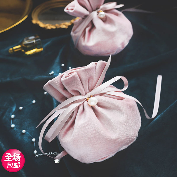originality Flannel bags marry Candy bags Wedding celebration Candy bags Chinese style Pearl Candy box finished product Guests Souvenirin the Festive supplies/Gift , Sugar Box/Sugar Box Accessories  category - from Buy2taobao.com to provide professional Taobao agent buy service