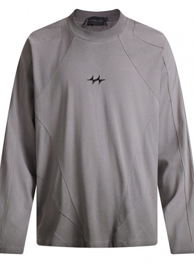 ENDLESS DESIRE 美式复古做旧水洗刺绣设计感长袖T恤松弛感上衣