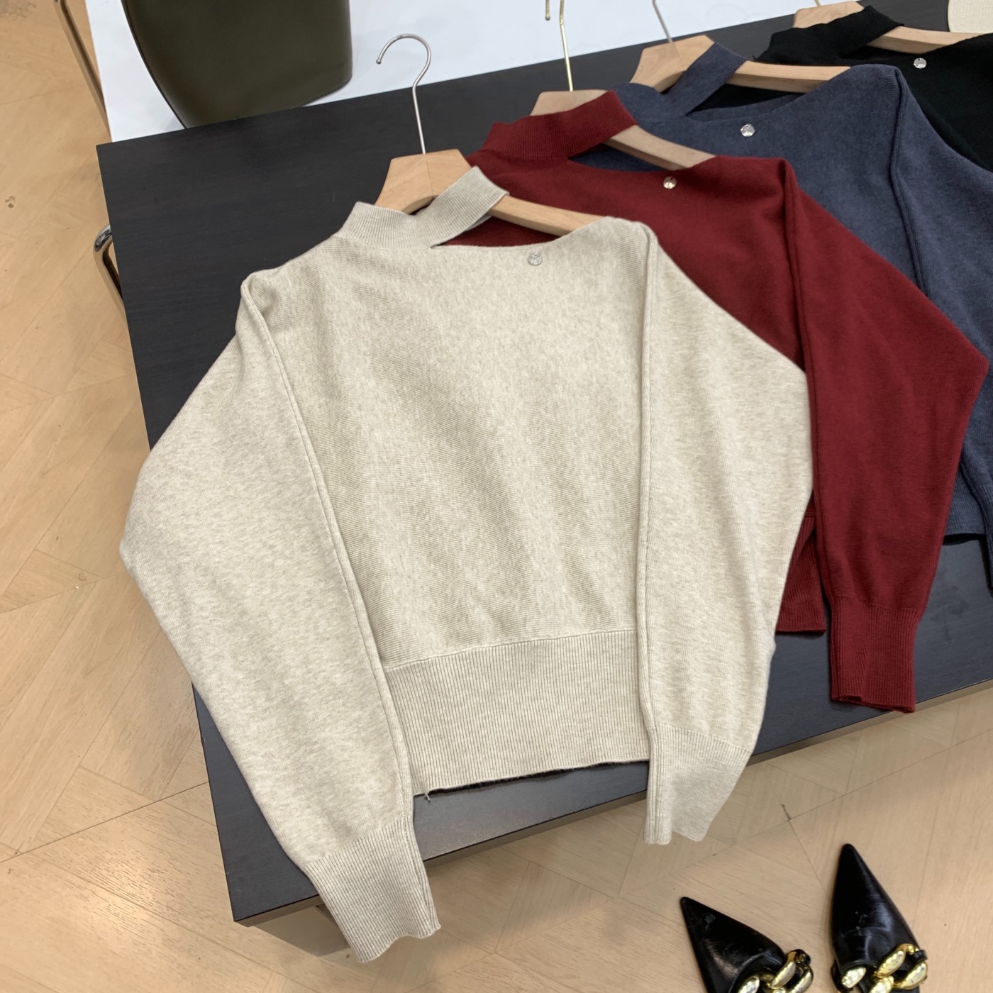 针织衫纯色秋季圆领长袖直筒新款百搭套头上衣女 I#29