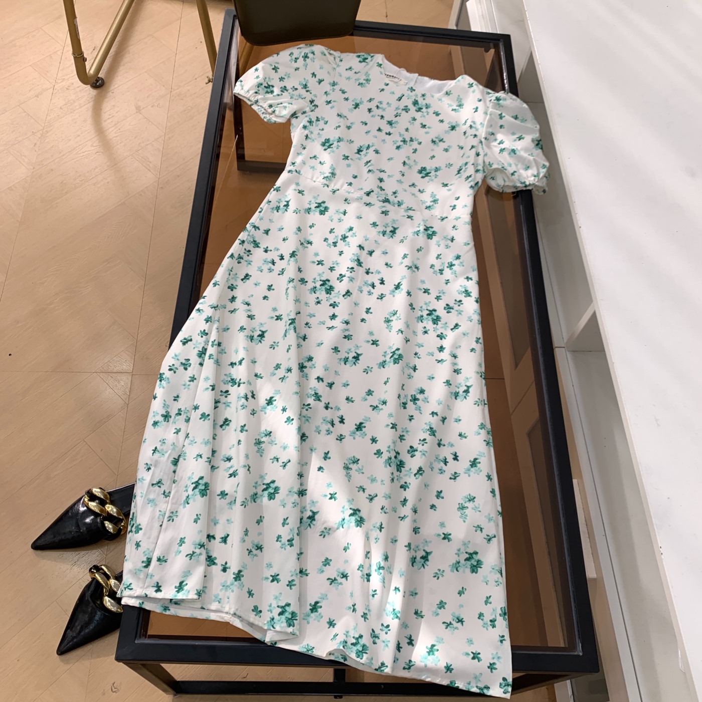 连衣裙2025秋季新款短袖宽松休闲百搭小众设计中长裙J#3