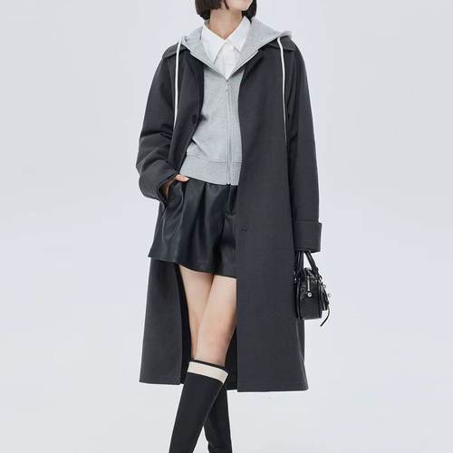 风衣外套女2025秋冬新款英伦风中长款气质大衣L#12