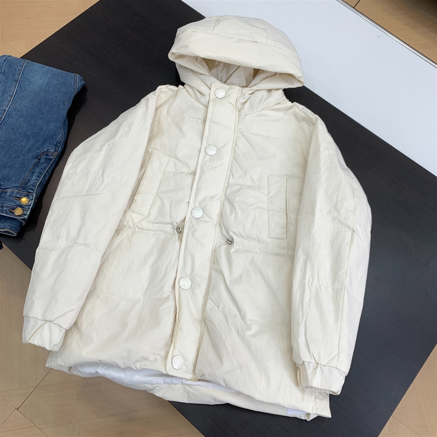 纯色冬季保暖新款2025秋季百搭显瘦通勤宽松女 K#2