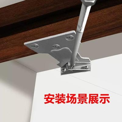 闭门器配件反装片平行安装板辅助配件闭门器角码固定防火门反装板
