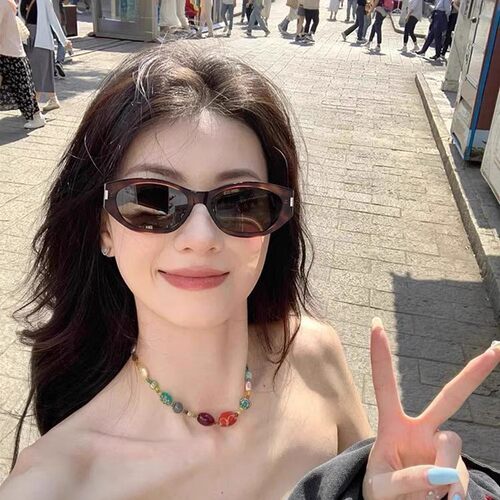 可可镜【尼龙镜片】玳瑁猫眼墨镜