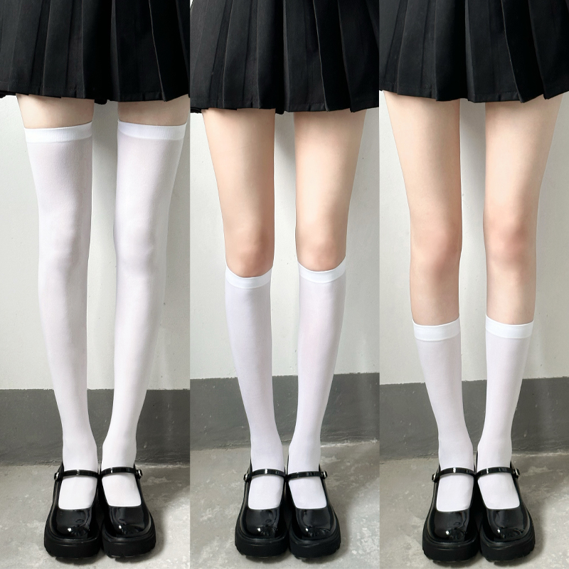 白色丝袜纯欲天鹅绒学院风