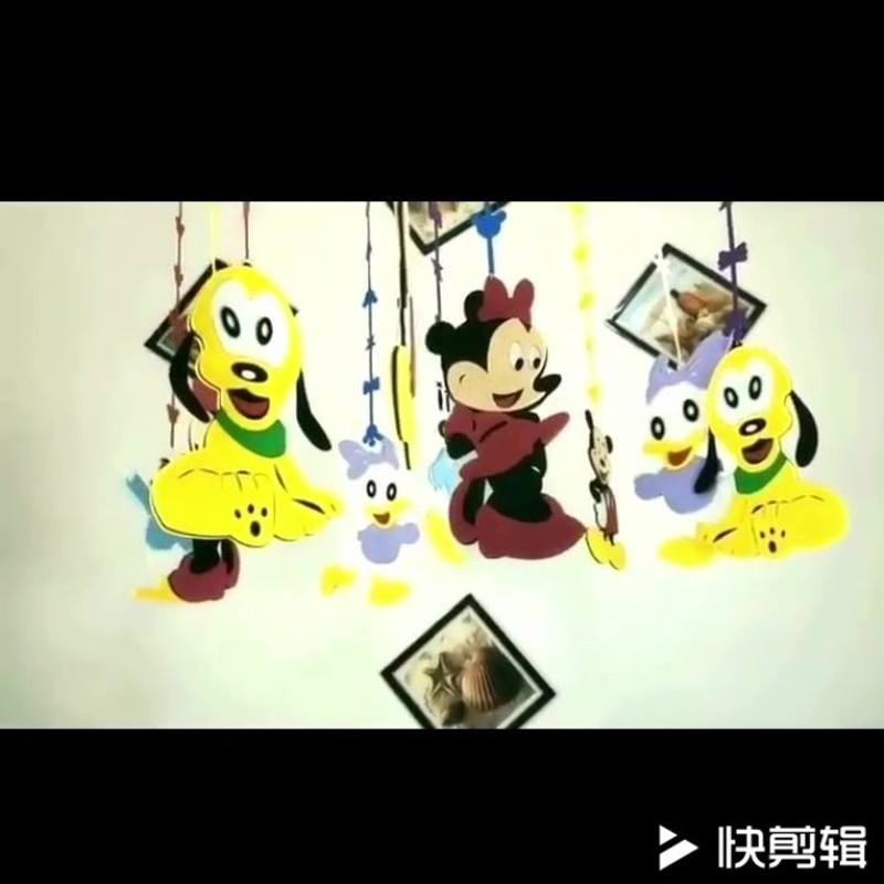 六一装饰幼儿园儿童节卡通娃娃家布置教室悬挂立体吊坠物墙面背景