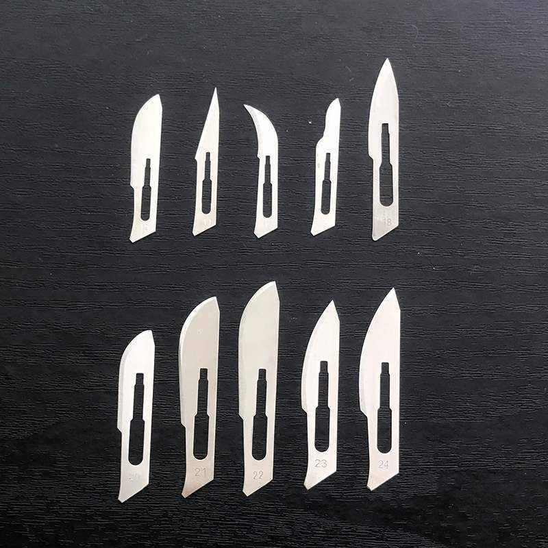 无菌手术刀圆柄双刃刀柄不锈钢套装手术刀片手动工具实验修甲