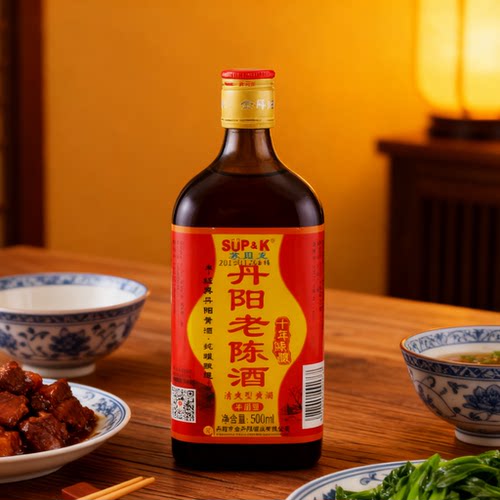 金丹阳黄酒 苏贝克12°十年老陈酒500ml 半甜型糯米黄酒 - 封面