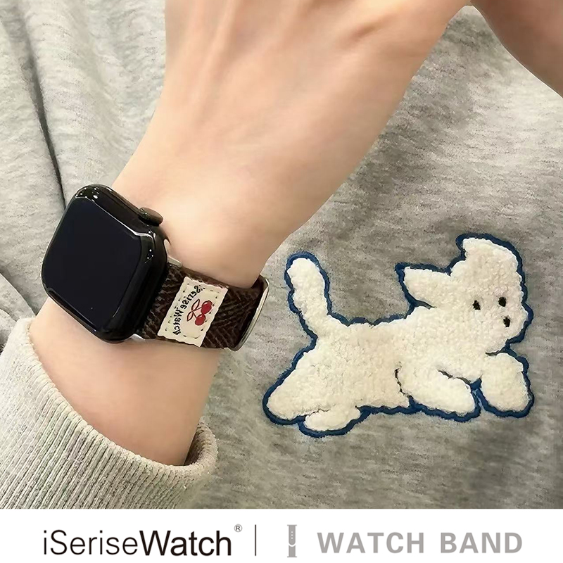 iWatch表带原创樱桃毛呢夏天可爱