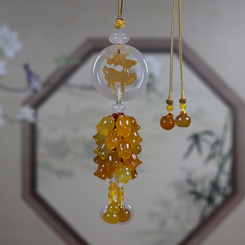 一鹿平安汽车挂件高级吊坠
