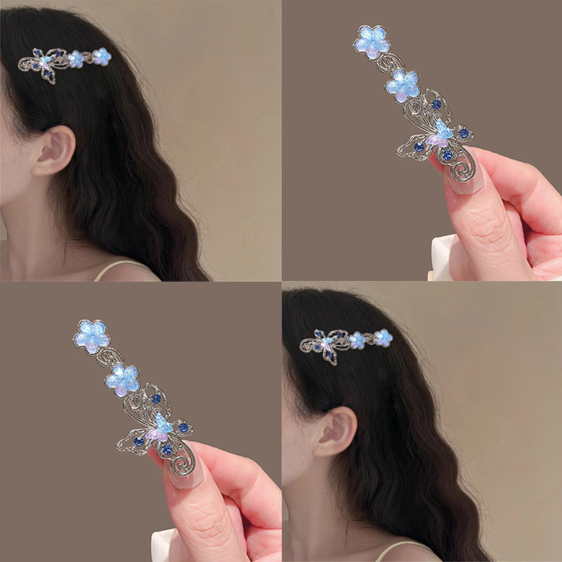 设计师原创水钻发夹少女高端边夹