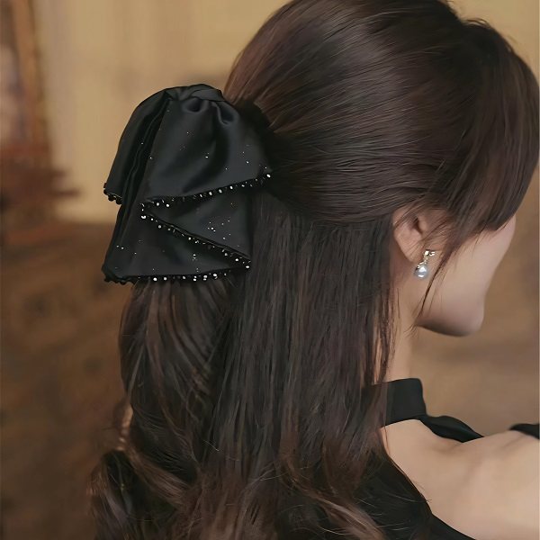 设计师原创发夹女新款精致美飘带