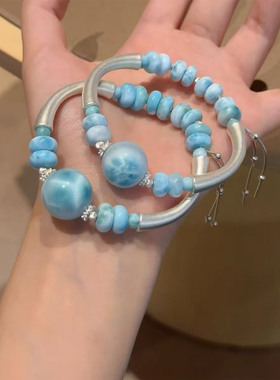 清新精致百搭小众串珠手镯手链女