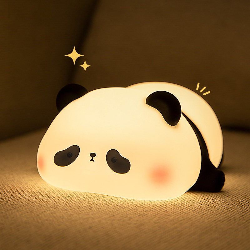 新年可爱熊猫小夜灯床头卧室睡眠护眼伴睡觉送儿童房给女生日礼物,家装灯饰光源,小夜灯,淘宝优惠券,粉丝福利购,淘宝优惠卷