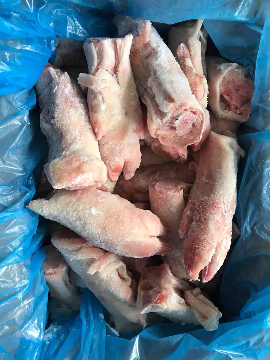 新鲜冷冻猪蹄带筋猪后蹄后脚27.2斤整箱冷冻猪爪整只无毛猪脚寸脚
