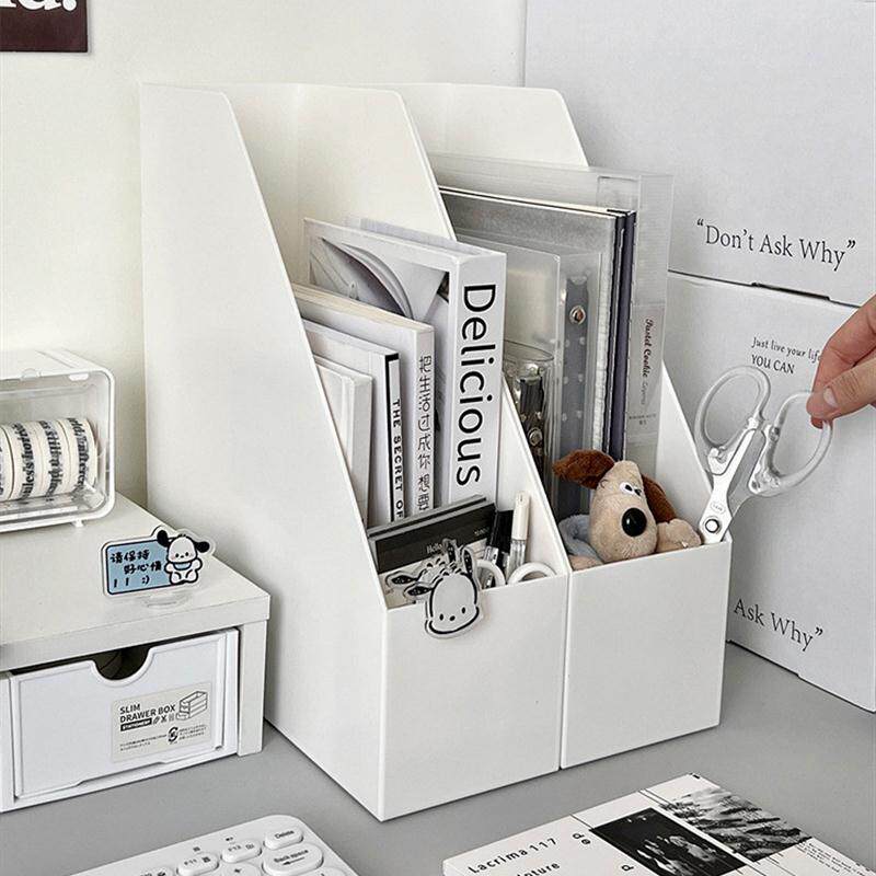 书立架桌面立式文件架日式无印风学生文件框生宿舍整理收纳盒书架