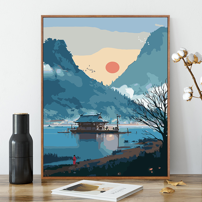 数字油画diy手工动漫填色油彩画客厅风景挂画卡通人物减压装饰画|ruв категории Домашний быт, декоративная живопись, DIY/цифровой живописи - от Buy2taobao.com для оказания профессиональной услуги покупки агента Taobao