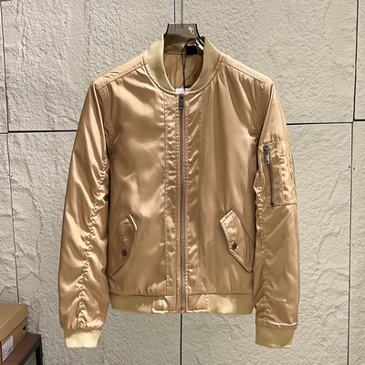 男士防风保暖棒球领飞行夹克棉服