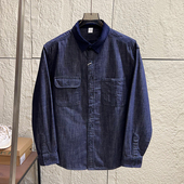 衬衫 日系咔叽 牛仔外套 百搭工装 休闲长袖 水洗纯棉 春秋外贸男士