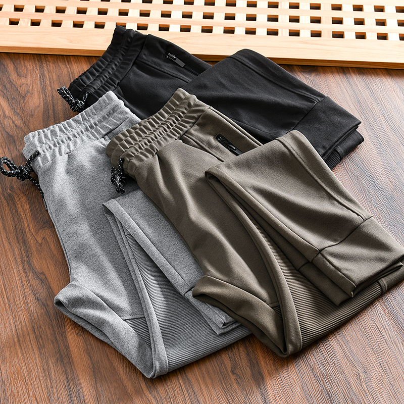 男士秋季运动休闲松紧腰卫裤