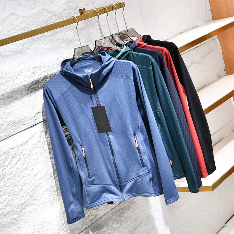 秋冬户外功能性连帽弹力夹克外套