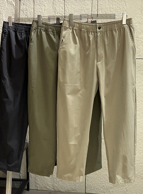 超值设计师线！立体剪裁！外贸男士秋季轻薄透气松紧腰直筒休闲裤