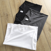 工厂休闲运动百搭背心T恤夏 外贸男装 自留推荐 高克重水洗纯棉