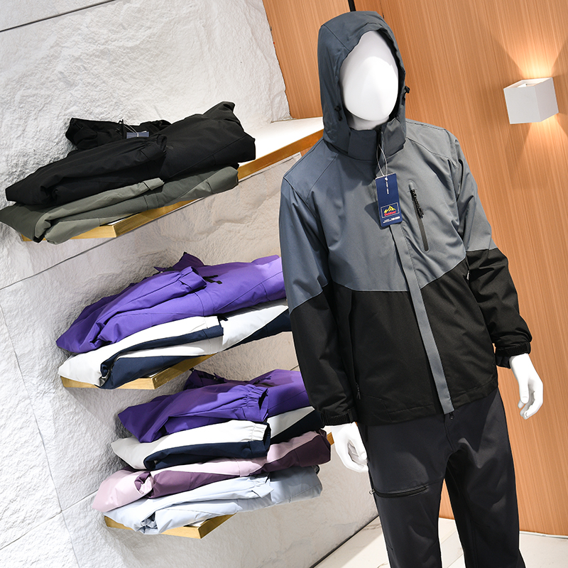 秋冬多功能三合一连帽冲锋衣夹克