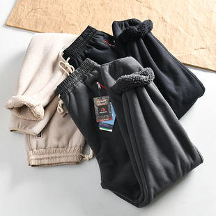 高克重 摇粒绒厚实运动休闲裤 俱饱暖 男士 潮 冬季 日单设计师线