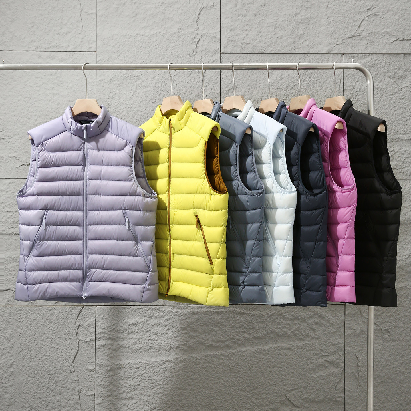 户外通勤系！90鸭绒！秋冬男女同款轻便保暖背心立领排骨羽绒马甲,男装,羽绒马甲,淘宝优惠券,粉丝福利购,淘宝优惠卷