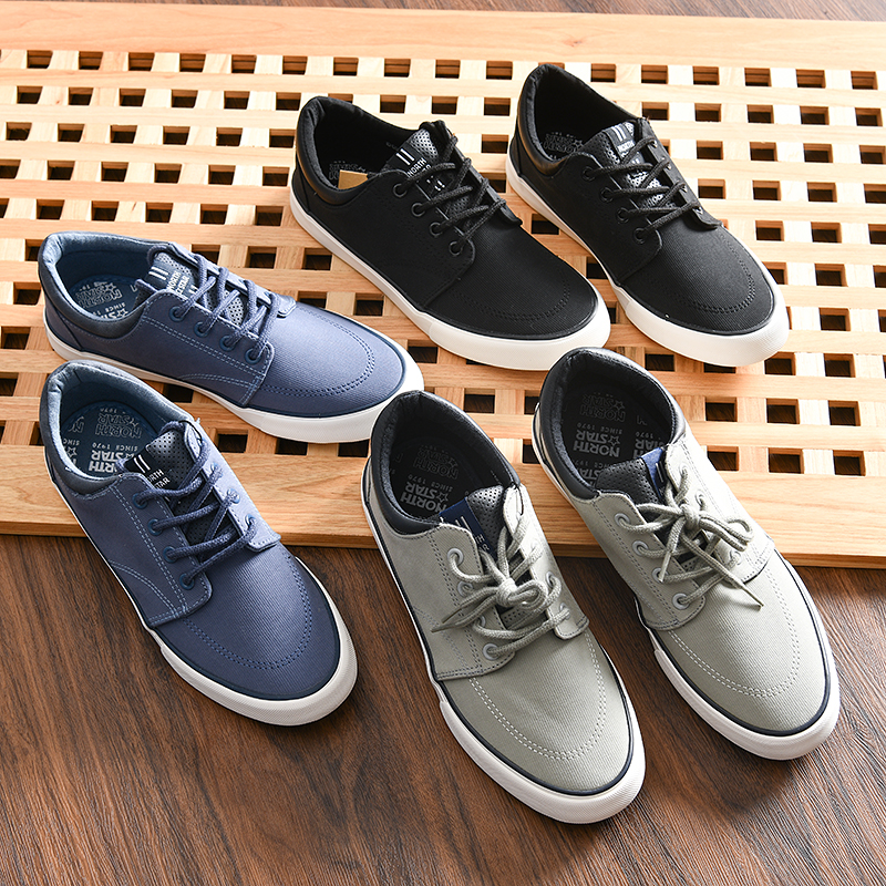 男士新款百搭防滑透气系带休闲鞋