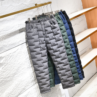王炸主推！巨保暖！冬季新品男士户外防风防泼水轻量绗缝休闲棉裤