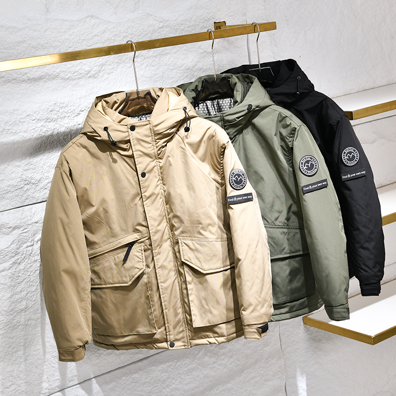 冬季石墨烯自发热里衬棉服外套