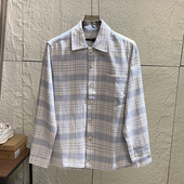 透气亲肤百搭格子休闲衬衫 走澳洲单 男士 秋季 外套 客供色织全棉