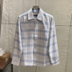 客供色织全棉 秋季 男士 走澳洲单 透气亲肤百搭格子休闲衬衫 外套