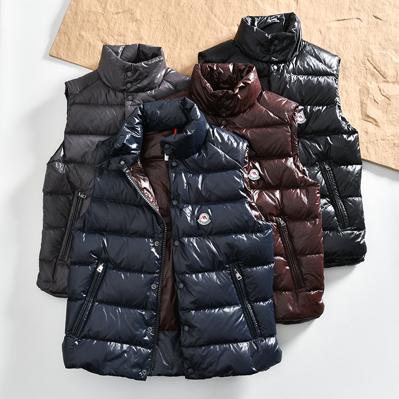 700蓬松度拒跑绒立领羽绒马甲