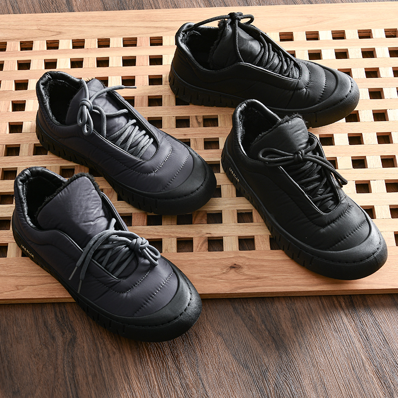 男士冬季加绒保暖休闲棉鞋